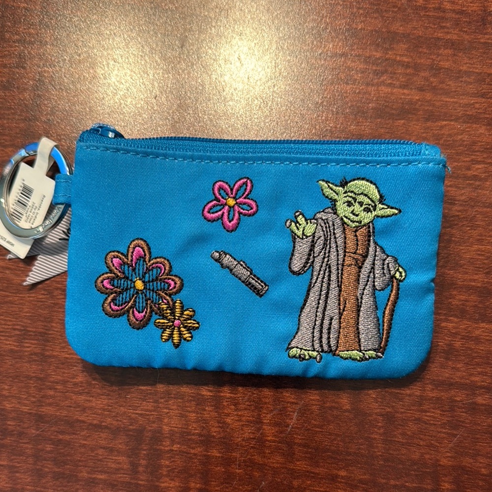 Star Wars Yoda Embroidered Blue Pouch